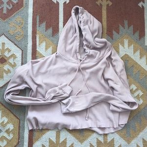 Cropped Pink John Galt Sweater - Brandy Melville